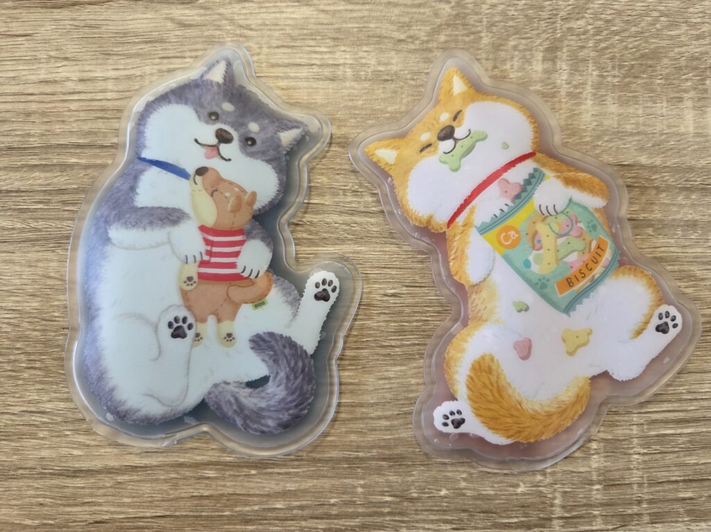 開封後商品表面_ダイカットクールジェルわんこ