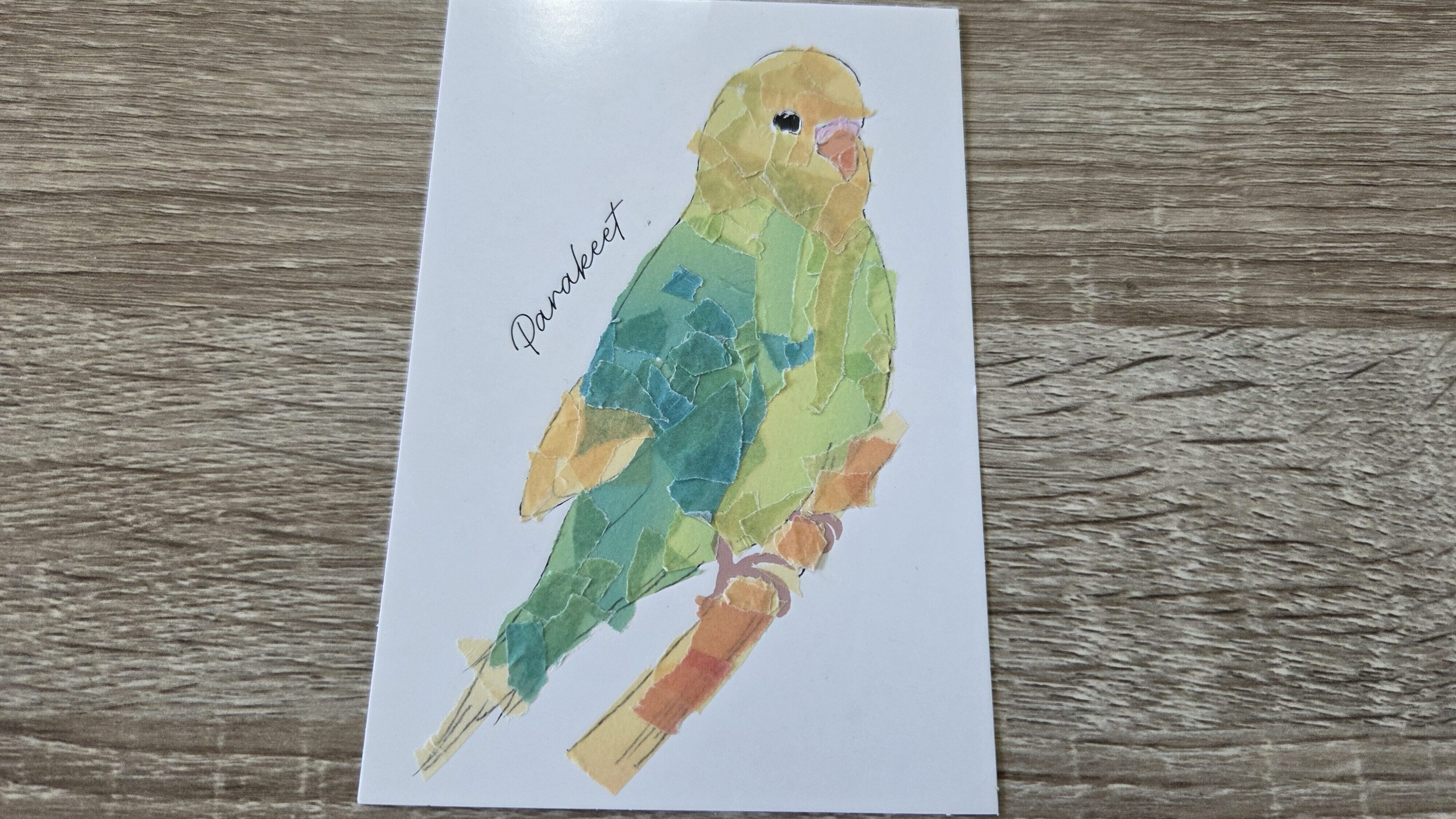 完成作品:インコ