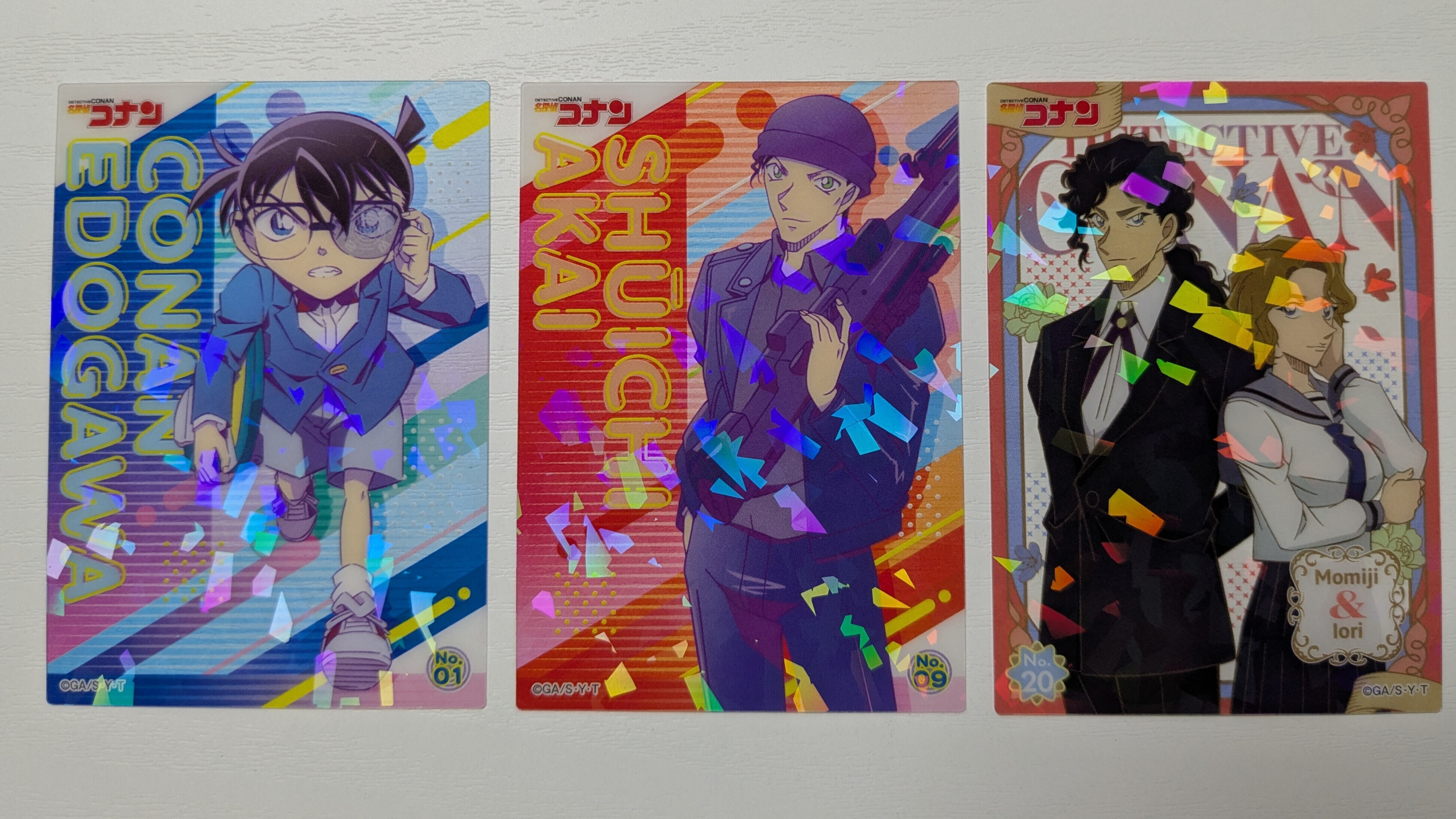 開封後のカード情報_コナンキラキラクリアカード