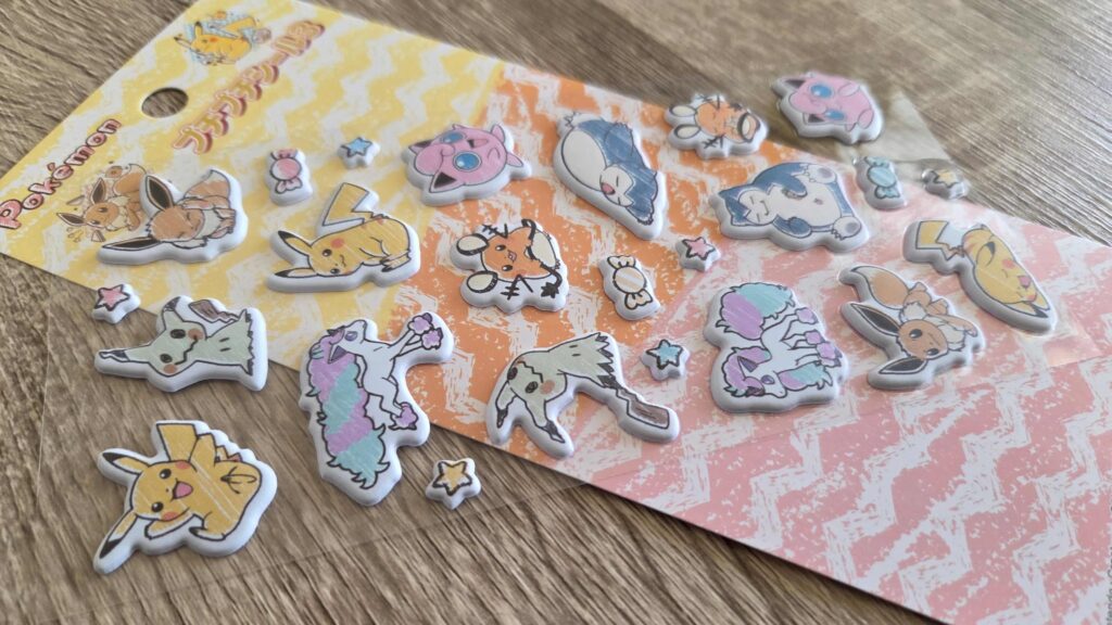 開封した商品状態_ポケモン_プチプチシール4