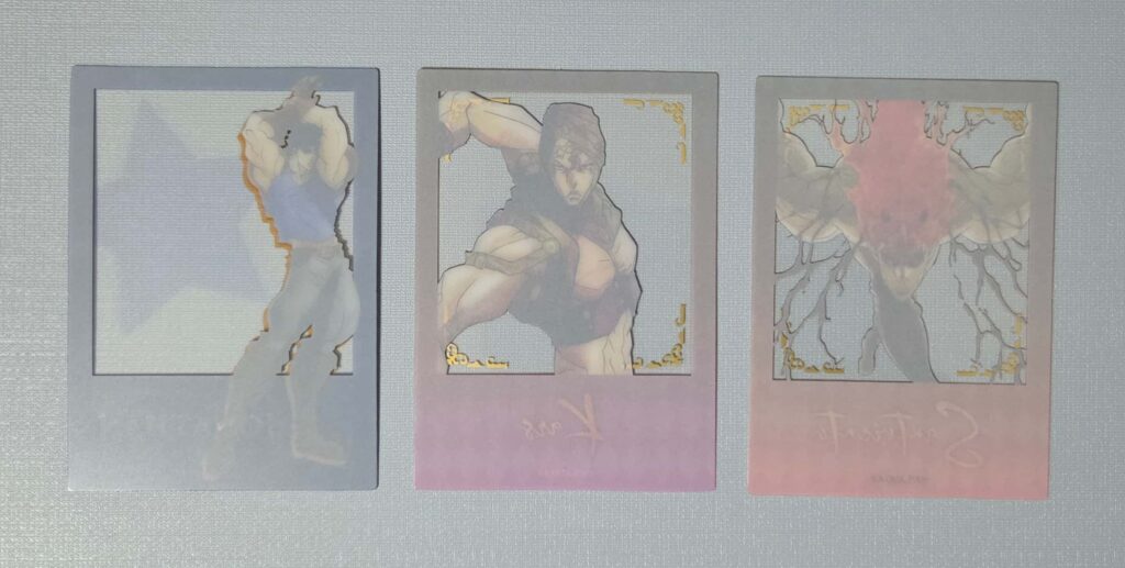 開封商品一覧裏面_ジョジョの奇妙な冒険_クリアフォトカードガム