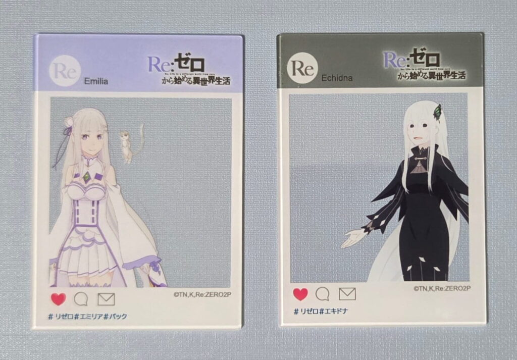 保護フィルムを剥がした商品一覧_リゼロ_アクリルプレート